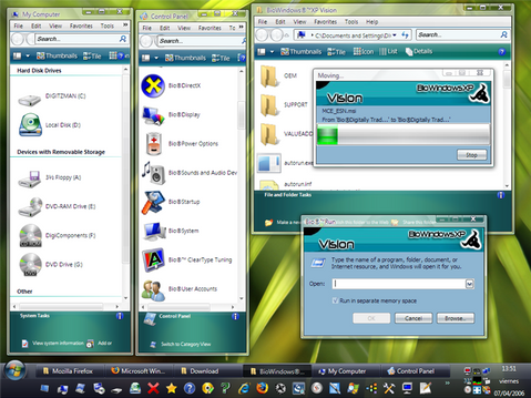 BiOWiNDOWS® XP ViSiON